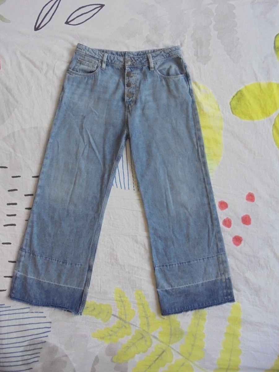 Jeans Bigstar Taille 38 Homme - Patte D'éléphant Vintage - Occasion Très Bon état - Coupe Large En Coton