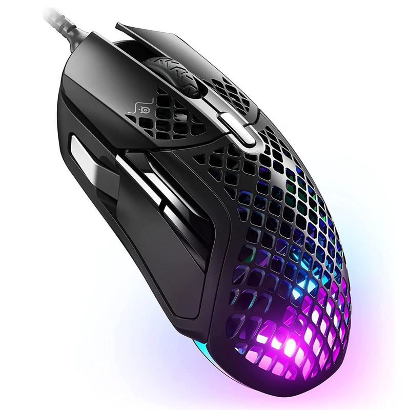 SteelSeries Aerox 5 Gaming Mouse Ultra Lightweight 9 Programmable Buttons BlackB