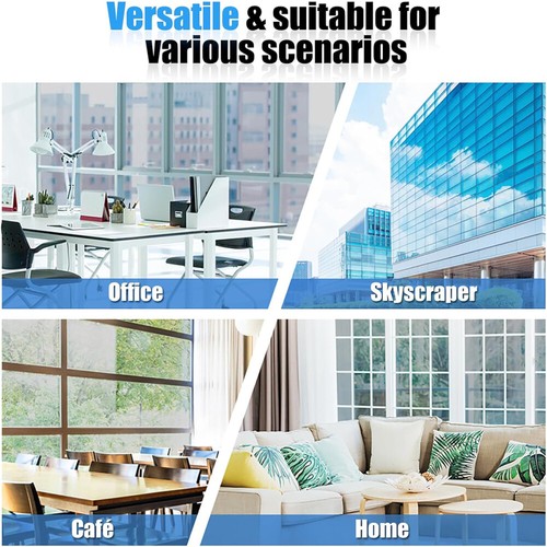 Spiegelfolie Fensterfolie Spiegel Folie 45x200cm Fenster Glas Scheiben Spion UV - Bild 10 von 18