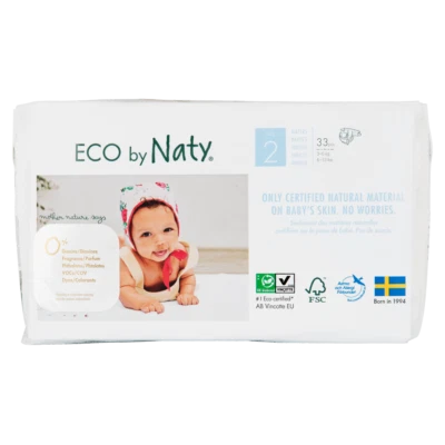 ECO by Naty Ökowindel (3-6 kg) Größe 2 (0,45 EUR/Stück) 33 Stück