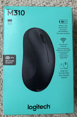 Logitech Wireless Mouse M310 - Laser - Wireless - Black - (no reciever)