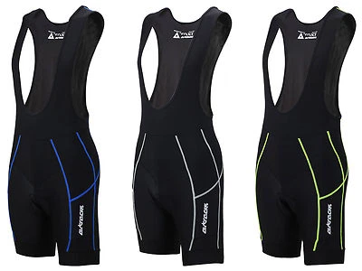 AIRTRACKS Fahrradhose mit Träger Kurz Pro - BiB Radhose - Trägerhose 3D COOLMAX