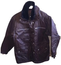 Polar Wind Women's Convertible Parka Jacket Storm Collar Coat Bomber M Brown Nwt