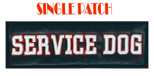 Etichetta patch cane servizio ricamata 3D per imbracatura cane collare gilet - Foto 2 di 3