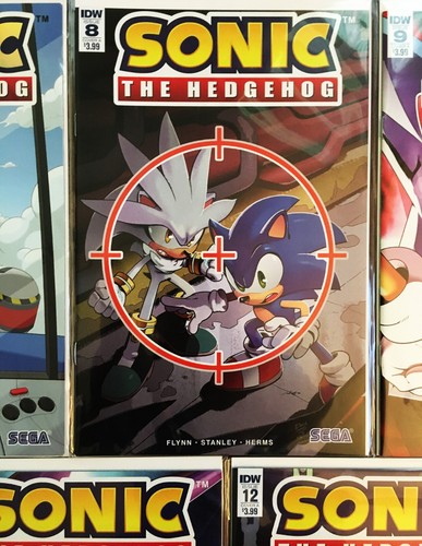 LOT 451A: SONIC HEDGEHOG 5 Comic Books #7, 9,10-12 A Covers 2018 Bagged & Board - Picture 5 of 9