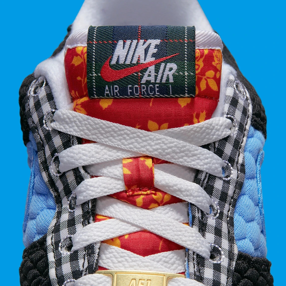 Nike Air Force 1 LV8 Black White Red Blue Shoe DZ5302 001 Nike Air Force 1 LV8 Black White Red Blue Shoe DZ5302 001