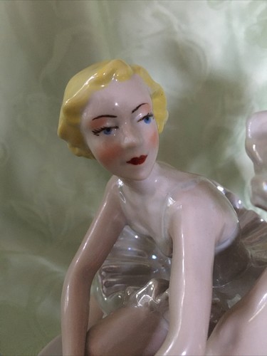 Ukraine USSR Porcelain Figurine "Ballerinas Before The Performance" Kiev Ceramic - Picture 9 of 12