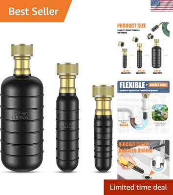 #ad #ad Drain Bladder Kit Unclog Pipe Cleaner for Bathroom Kitchen Shower Pool 3pcs $35.92