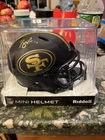 Brandon Aiyuk Riddle Mini Helmet Gold Ink Autograph W/Coa San Francisco 49ers
