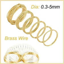 Brass Wire (0.3-5mm) Art and Crafts Hobbies Jewellery Models Armature Floristry