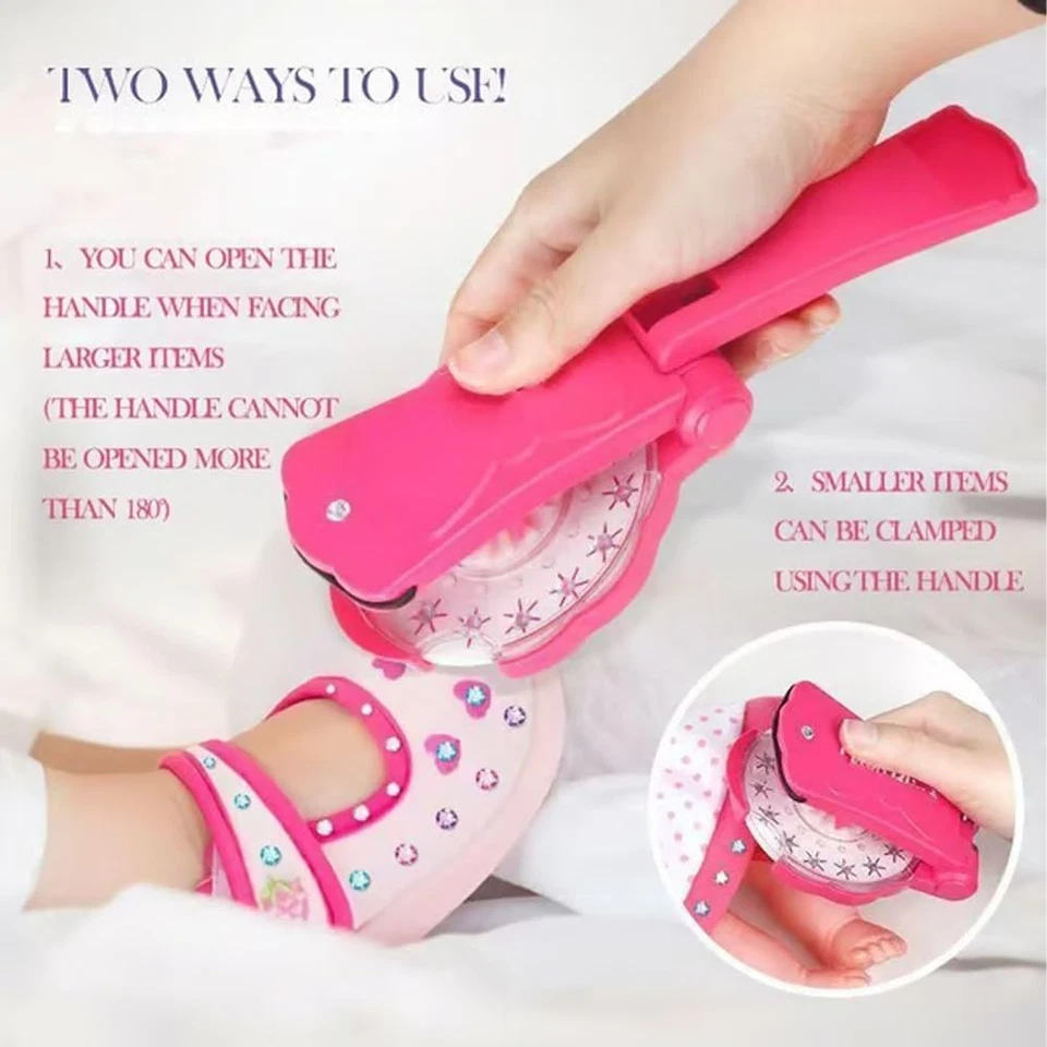 Bling Glitter Diamond Styling Tools Hair Gemstone Styling Set,(12 Gem Discs) - Image 3 of 4