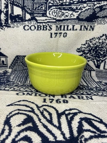 HLC Homer Laughlin Fiesta Ware All Purpose Gusto Bowl Lemongrass Green 6” EUC