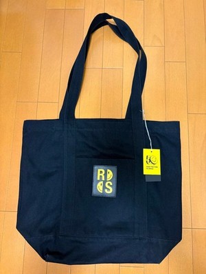 RAF SIMONS × SMILEY Denim Tote Bag Black