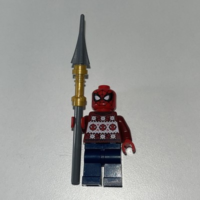 LEGO Spider-Man Minifigure Red With Dagger In His Hand Christmas Sweater ￼￼