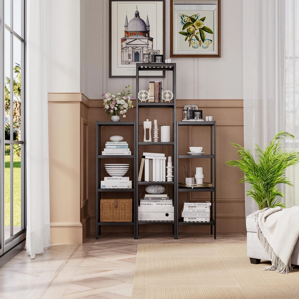 Estante de almacenamiento para baño, organizador de estante de bambú de 5 niveles, estante multifuncional... Foto 4 de 4