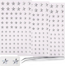 264Pcs Star Gem Stickers - Self Adhesive Rhinestones for Crafts, 5/7/10Mm