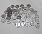1943 High Grade Roll F-AU Lincoln Steel Cents Wheat Penny Cleaned