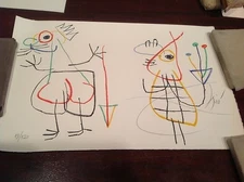 3  Miro -Signed & Numbered  L'Enfance d'Ubu Lithograph