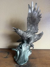 Franklin Mint The Alaska Chilkat Bald Eagle Preserve Pewter Eagle Paul Brunelle