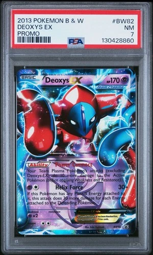 PSA 7 Pokemon Deoxys EX BW82 Black & White Black Star Promo