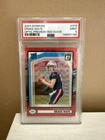2024 Panini - Rated Rookie Drake Maye #379 Optic Preview Red Wave Prizm RC PSA 9