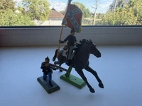 Britains Deetail 1971 Confederate Two Figures Civil War 4 England Vintage