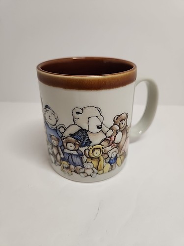 Taza de fiesta de oso Jan Jameson vintage de colección Otagiri Japón - en relieve - Imagen 3 de 9