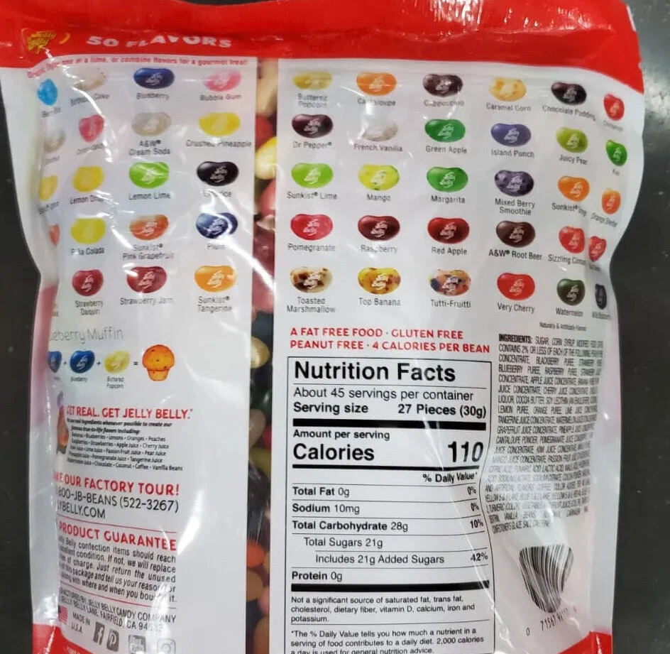 Jelly Belly 20-Flavor 3.5 Oz. Jelly Bean - Stillwater Building Center