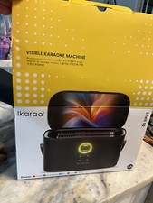 Ikarao Portable Karaoke Machine, 2 Wireless Mics, 140W Speaker, TV Connect, App