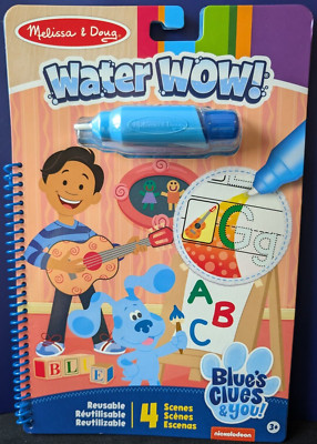 Melissa And Doug Water Wow Blue's Clues And You Reusable Alphabet Activity Pen