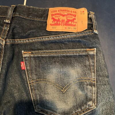 Levi Strauss & Co. CA00342 Original Fit 501 Denim Jean Pants Men's