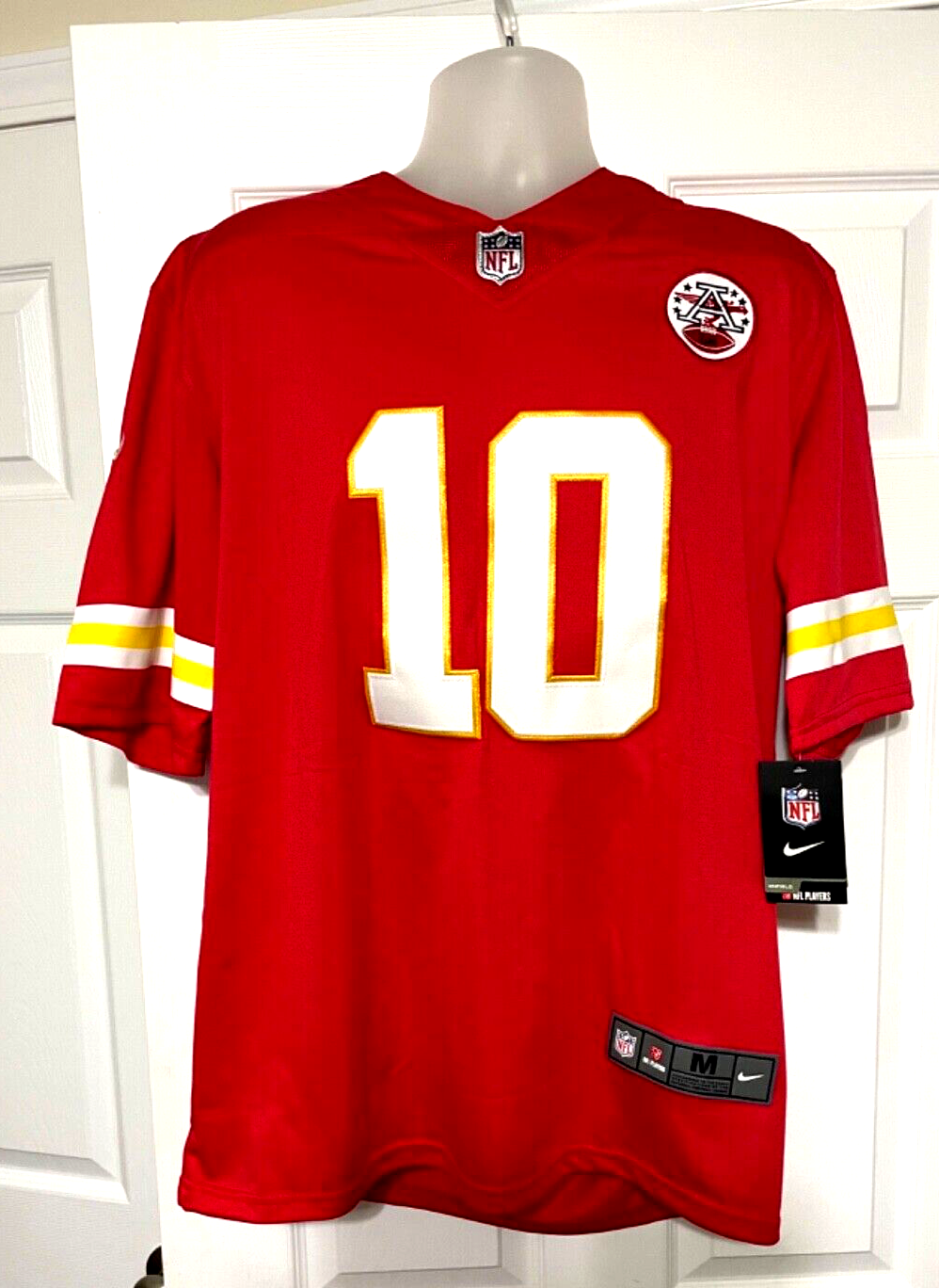 Pacheco 10 Kansas City Chiefs Jersey Men’s NWT All Patches Ships Fast