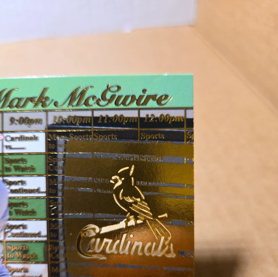Mark McGwire 1998 Pacific Revolution Prime Time Performers Die cut Oakland A's  - Imagem 4 de 4