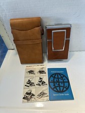 Best Vintage Polaroid SX-70 Camera Brown Leather  Original Leather Case
