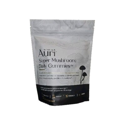 Auri Super Mushroom All-in-One Daily Supplement Gummy- 60 Pieces | FAST SHIPPING