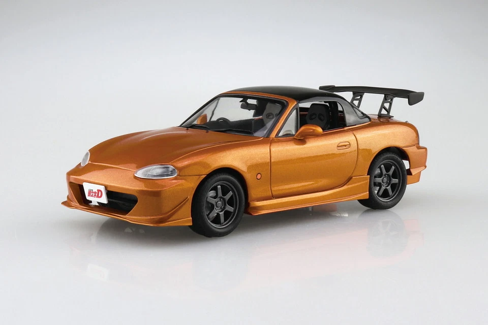 1:24 Scale Aoshima Initial-D Omiya Satoshi NB8C Roadster Model Kit Mazda MX5 JDM - Image 2 of 3