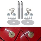 <!--F#f_0-->Hood Pins Kit for Car Chrome Steel Hood Pin Clip Kit Universal Car Mods Exter...<!--F/-->