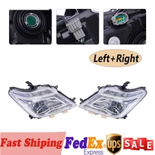 For 2017-2020 Nissan Armada Headlight Front Halogen Headlamps Left+Right Set OEM
