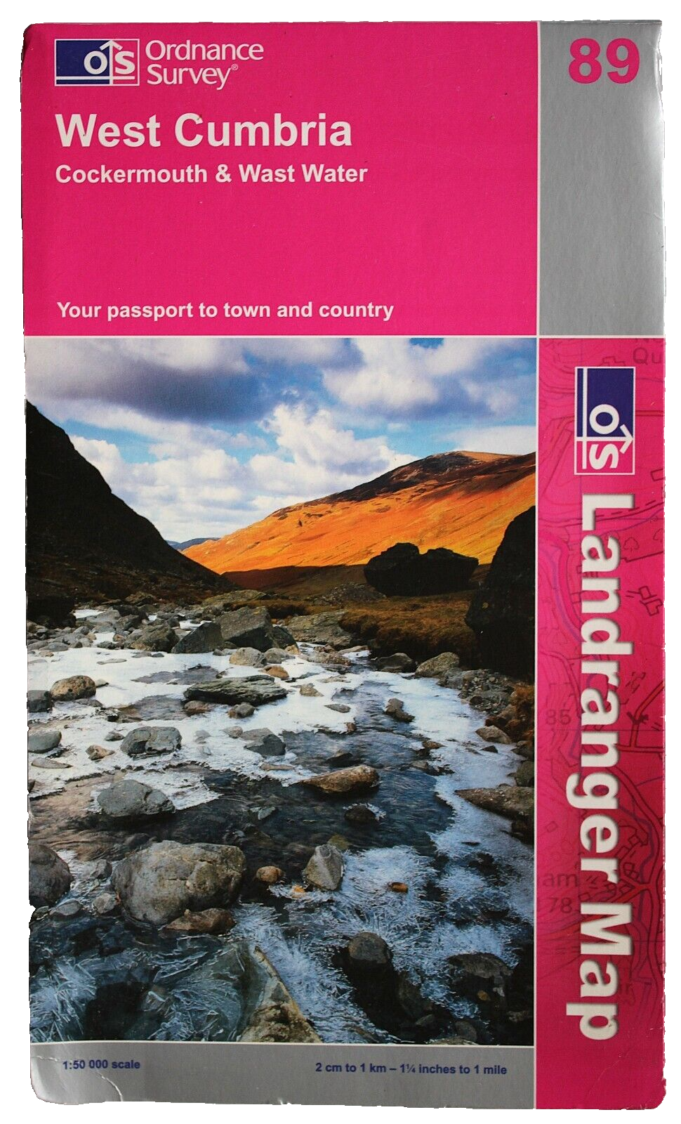 Ordnance Survey Landranger Sheet 89 West Cumbria Cockermouth Wast Water 5th