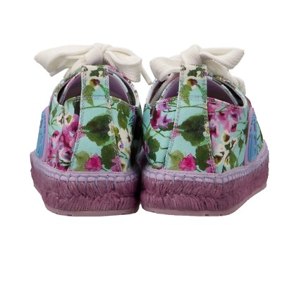 フラットシューズ DOLCE & GABBANA Woman Espadrilles Violet CZ0318AV804 I03TN DOLCE & GABBANA DG Logo Flower Lace Espadrilles Sneaker