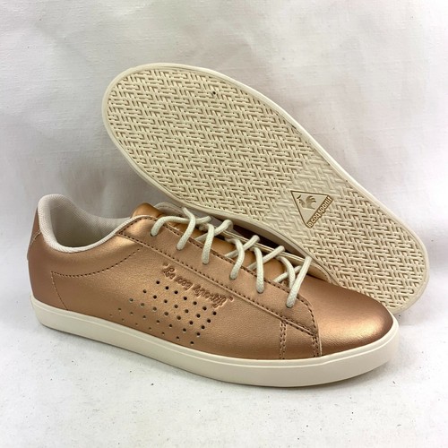 Le Coq Sportif Women's Agate Lo Pearlized Lace-Up Sneaker Rose Gold US 5.5M - Picture 6 of 6