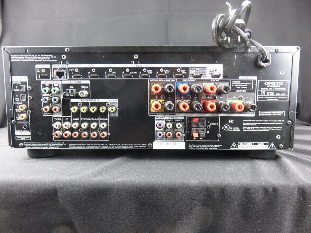 Onkyo TX-NR616 Home theater receiver with 3D-ready HDMI