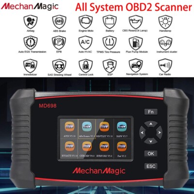 2024 MD698 All System OBD 2 Scanner Diagnostic Scan Tool Car BT Bidirectional