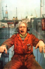 Phillips 66 BP Oil Drilling North Sea Petrol Workers Vintage Print 1977