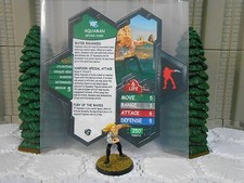 Heroscape Custom Aquaman v2 Dbl Sided Card  Fig w/ sleeve DC Justice League