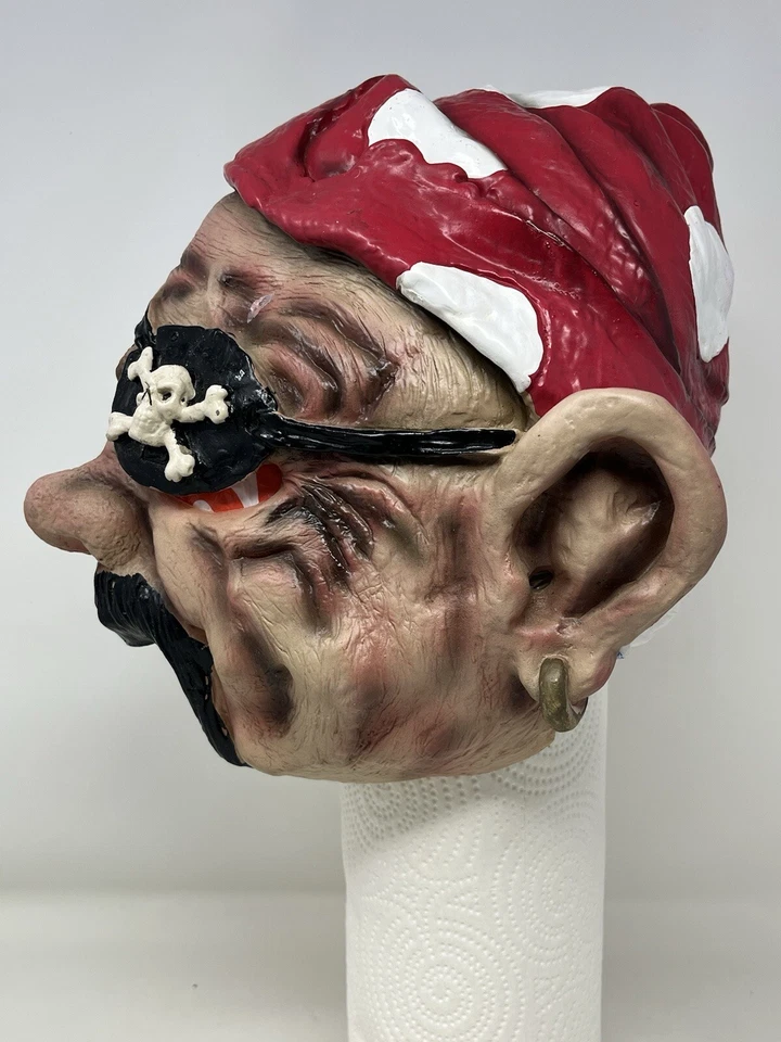 Vintage Disguise Pirate Latex Mask 2003 Full Face Good Condition Vtg - Image 2 of 4