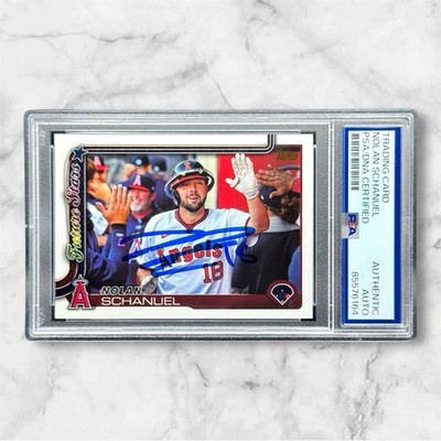 Nolan Schanuel Signed Auto 2025 Topps Future Stars Golden Mirror SP PSA/DNA