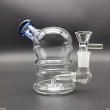 4.1 INCH Thick Hookah Water Pipe Glass Bong Smoking Pipe Bubbler Shisha+Bowl US