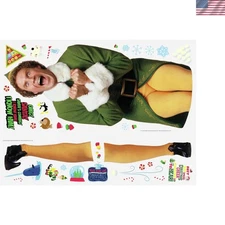Buddy The Elf Giant Peel and Stick Wall Decals – 37 Removable Holiday Decals