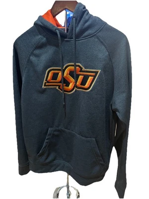 Oklahoma State OSU Hoodie Mens Small Colosseum Black Orange Pullover - Image 1 of 3
